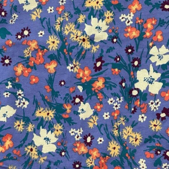 Modcloth Off Shoulder Boat Neck Button Back Wildflower Print Cotton Blouse - NWO - Picture 4 of 8